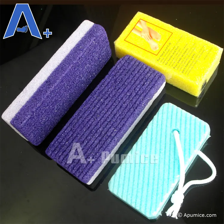 Disposable 2 in 1 Pedicure Pumice Stone Foot Scrubber Pumice Sponge