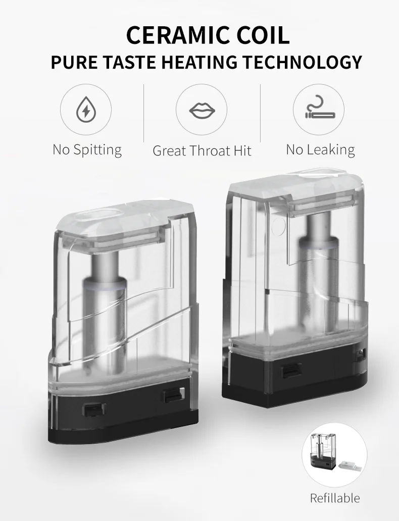 2019 Dual Vaping Pod System DualVape In One Device Puzvape Poker2 With Ceramic Coil