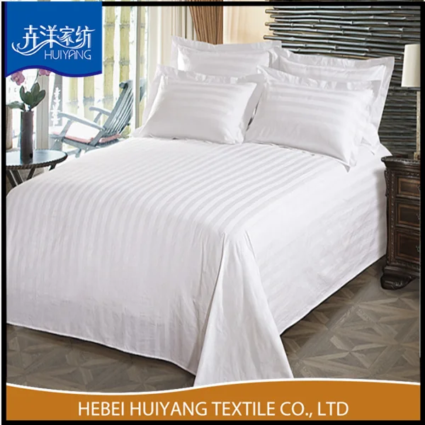 Customize 180TC/Cotton Poly Size Logo White Bedding Set 100% Cotton Pillowcases Hotel Bedding Duvet Cover Sheet Set