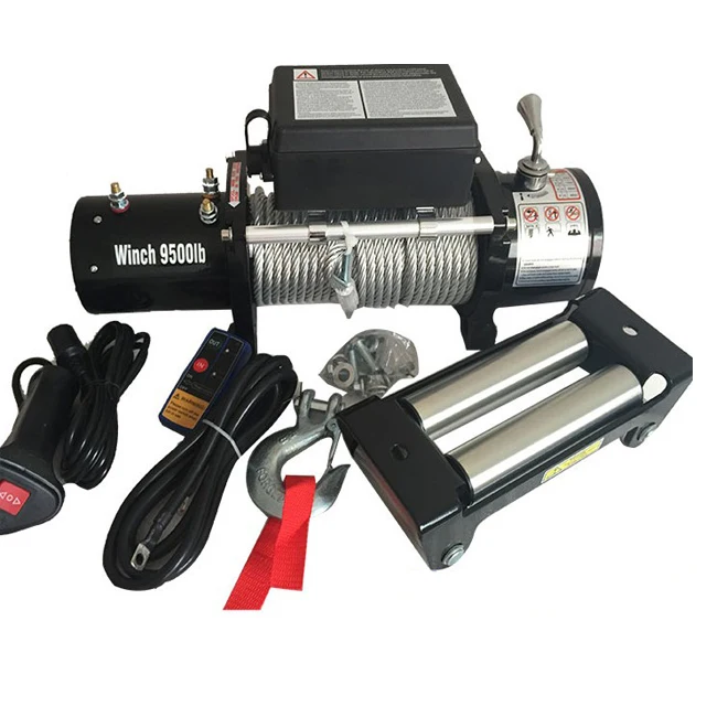 Dc Motor 12v 24v 8000lbs 9500lbs 12000lbs Car Electric Winch