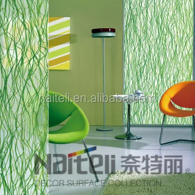 Natural Plant Decorative Acrylic Design Door, Room Door Design