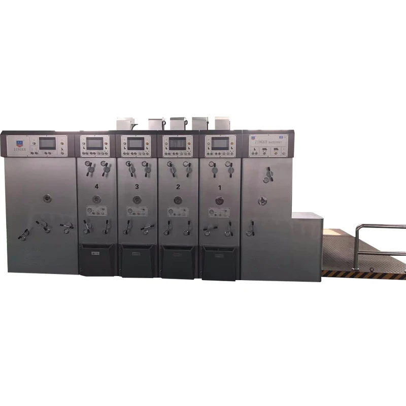 Popular Brand Automatic 4 Colors Printer Slotter Die-Cutter &Scraps Cleaner Folder Gluer Counter Ejector