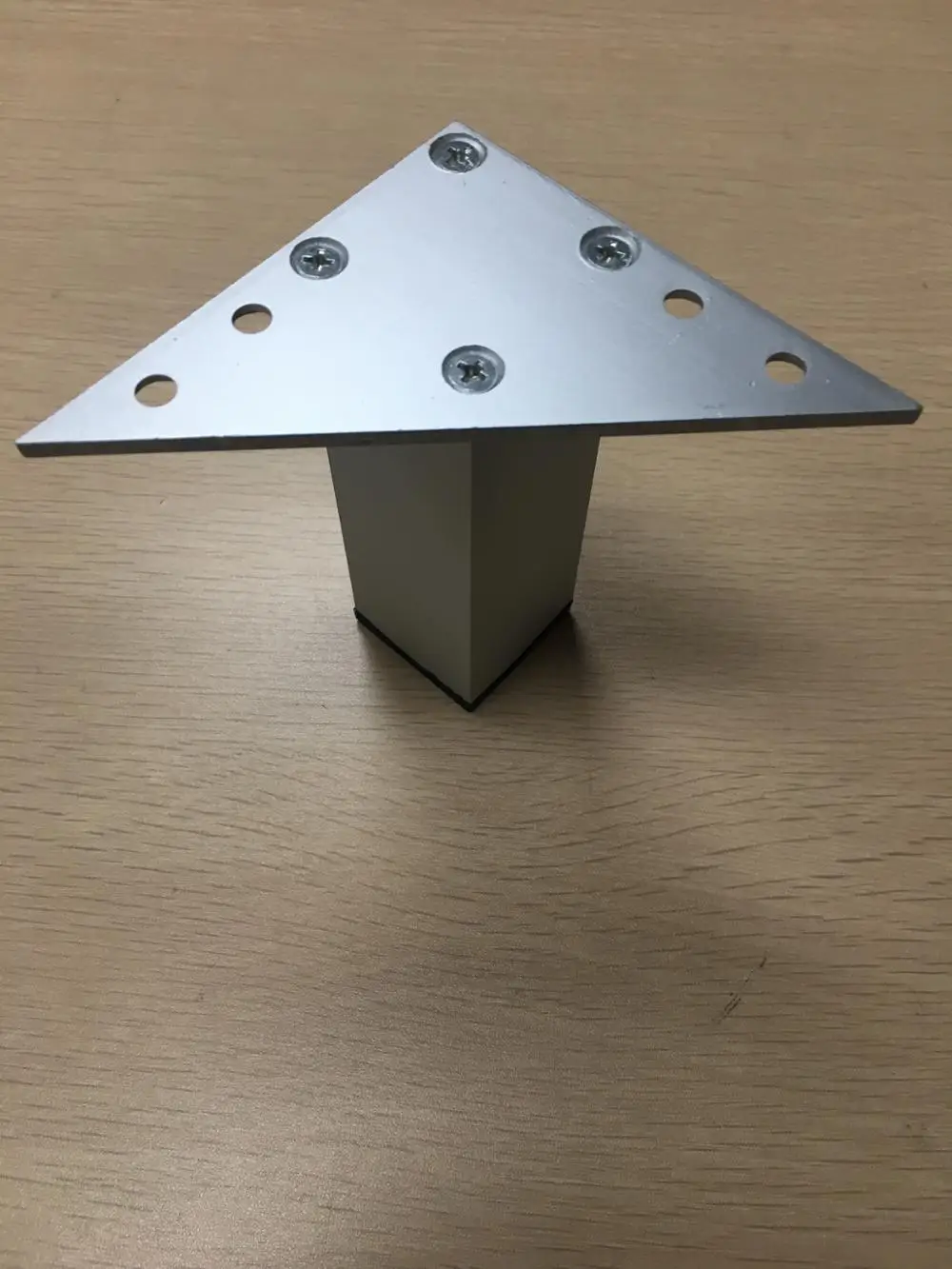 Aluminum Alloy Adjustable Bed Legs  Square Triangle Sofa Footstool Furniture Accessories Folding Cabinet Legs