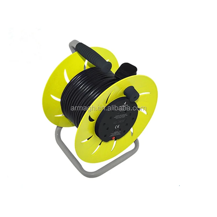 spring winder retractable 220v 25m 50m power retractable cable reel