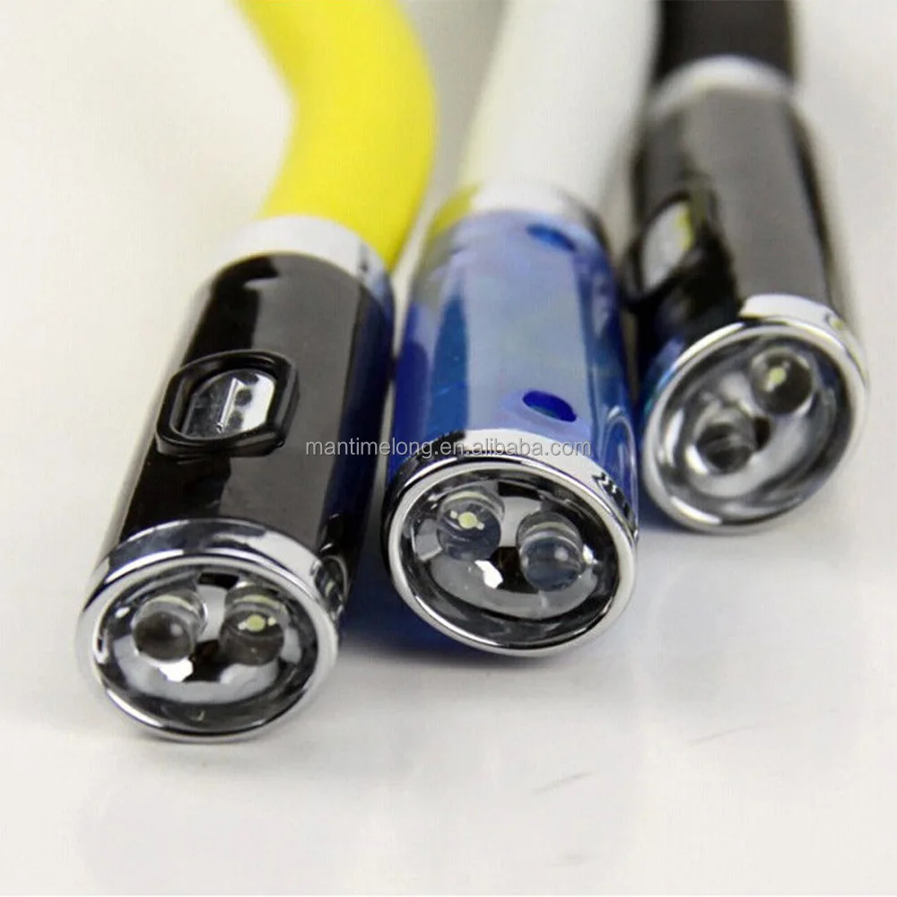 Flexible Novelty LED Night Light Flashlight Flexible Snake Hands Free Neck Light Book Reading Lamp