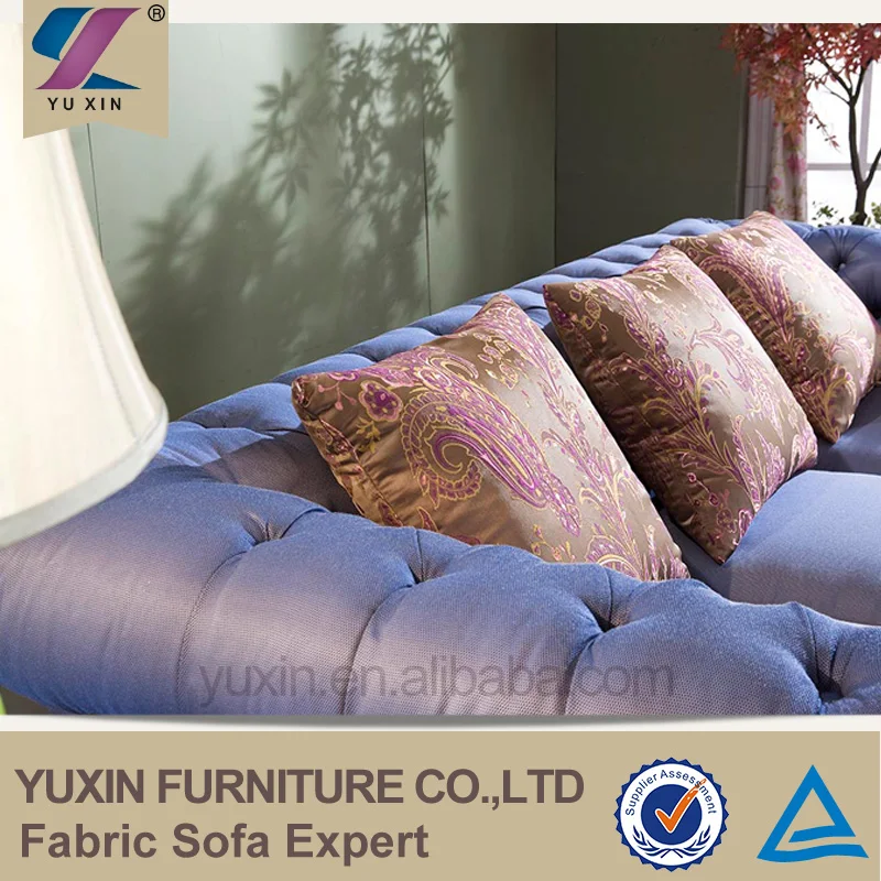 American Country Designs European Style Chesterfield Leather Sofa Corner Living Room Furniture for Home or Hotel Use