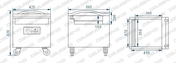 DZ-350/GS Floor Type Food mini Vacuum sealer Packaging Machine Small Vacuum Sealing Packing Machine China Fresh fruit