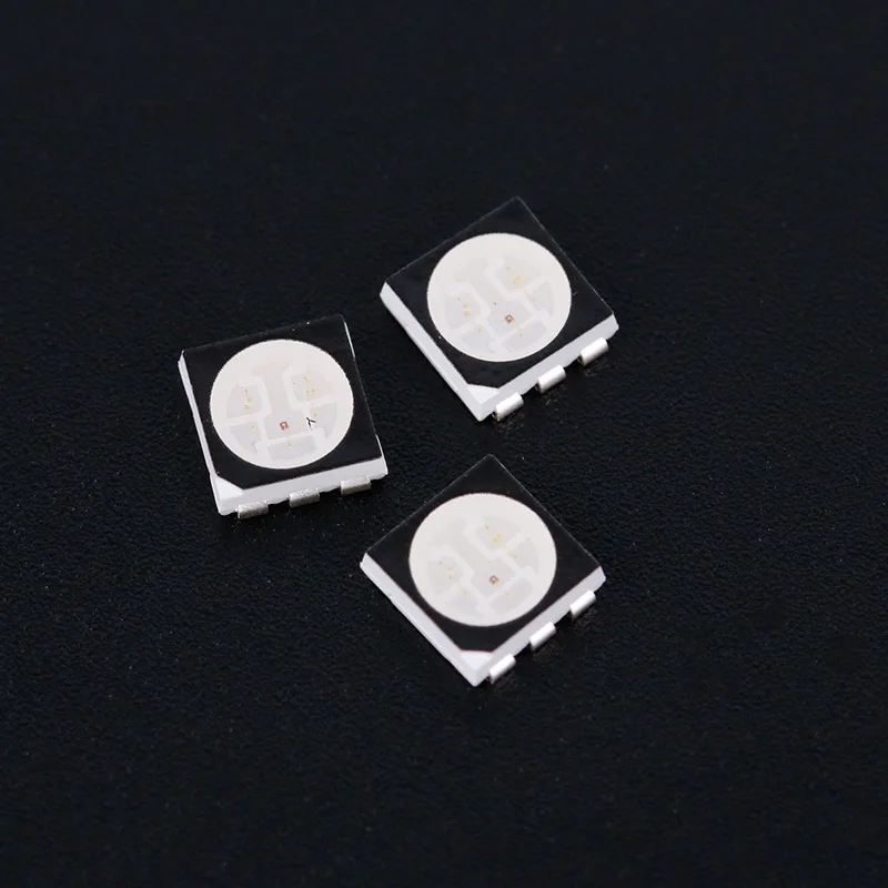 Super bright TW chips 50mA*3 Red Green Blue high power 0.5w 5050 RGB SMD LED for lights