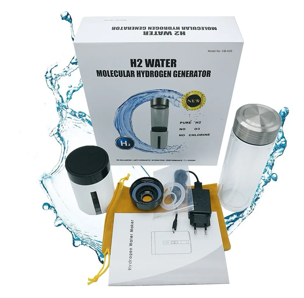 Hydrogen H2 water machine portable hydrogen bottle from Hibon with SPE and PEM