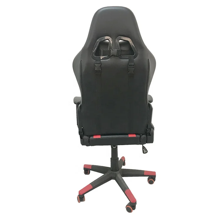 
Racing Car Style Gaming Chair with Fixed Armrest for Home Office Video Game Room 