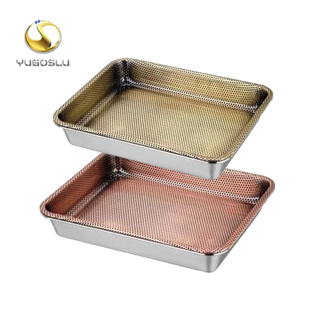 factory China Supplier Wholesale Manufacturing Factory Prices Amazon perforated baking tray stainless steel perforated plate