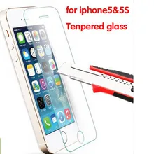 Ultra Thin 0.26mm 2.5D Premium Tempered Glass Screen Protector For iPhone 5 5S 5c HD Toughened Protective Film