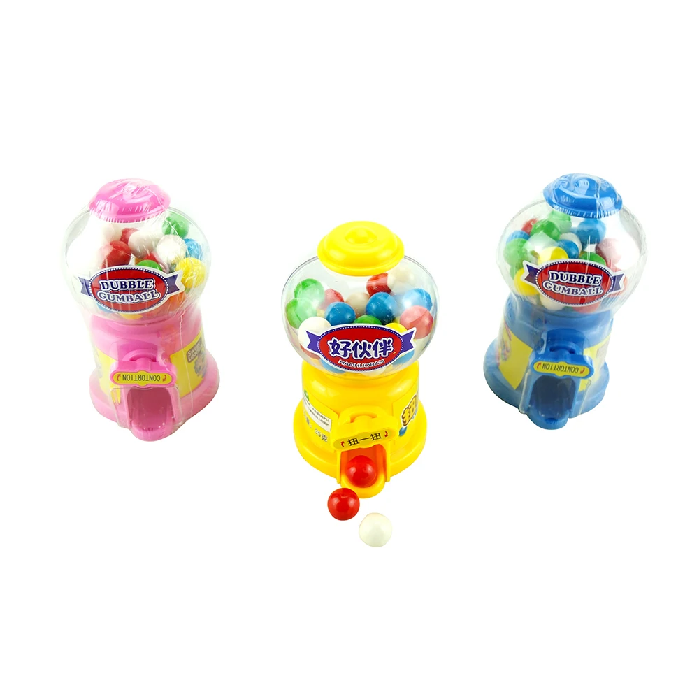 Box packing 40g bubble gum ball cartoon candy machine toy candy