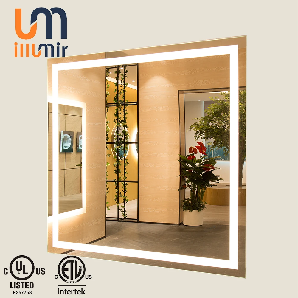 Декоративное светодиодное настенное зеркало для ванной комнаты