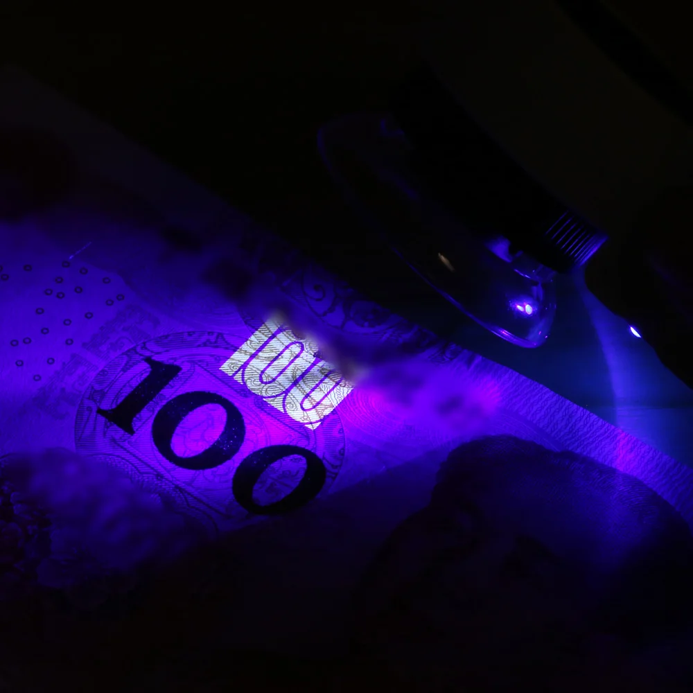 45X Zoom Adjustable Loupe Magnifier Magnifying Glass with LED Light and UV Light for Jewelry Antiques Gems Stamps Currency