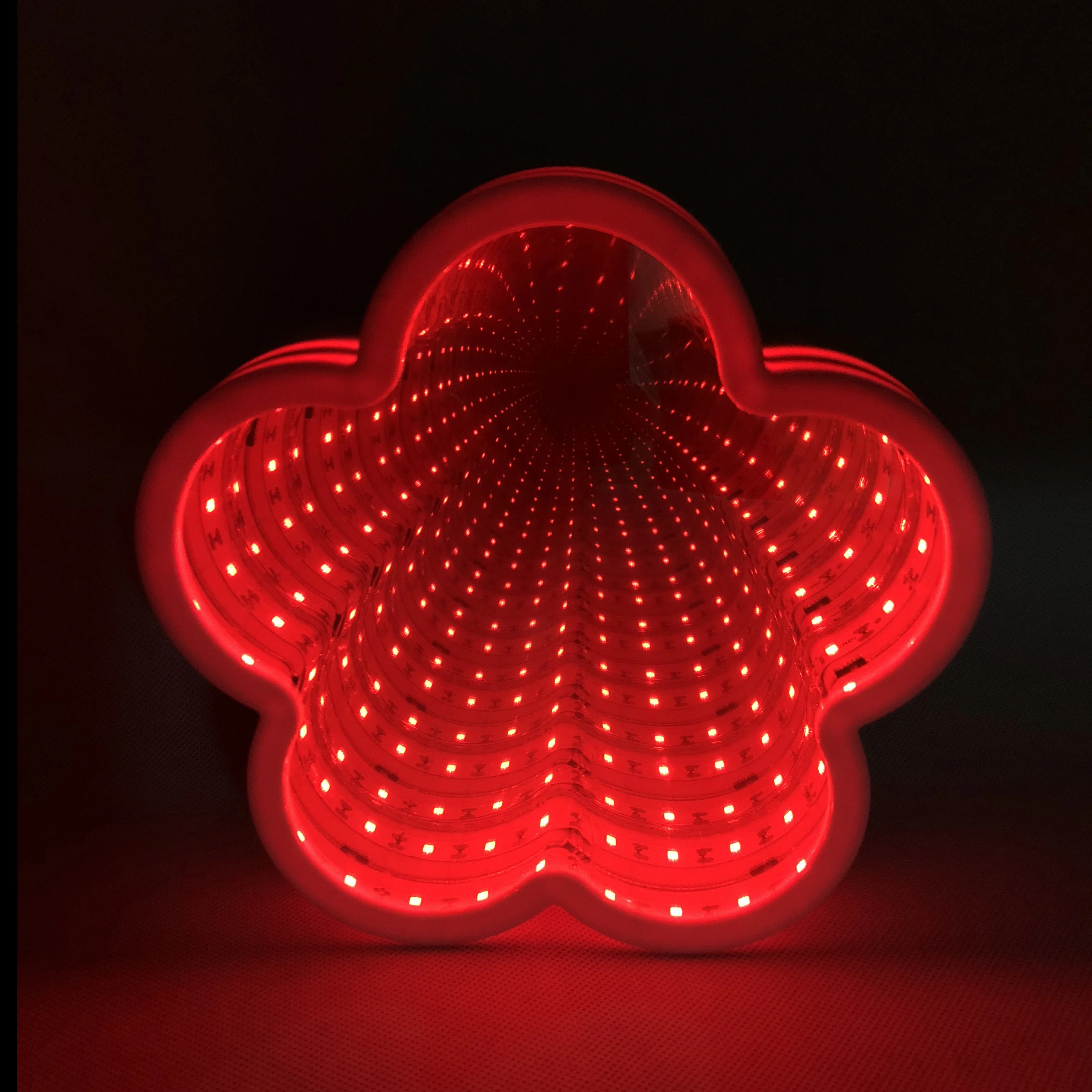 Flower Cloud Shape Magic Mirror Led Infinity Mirror Decoration Night Light