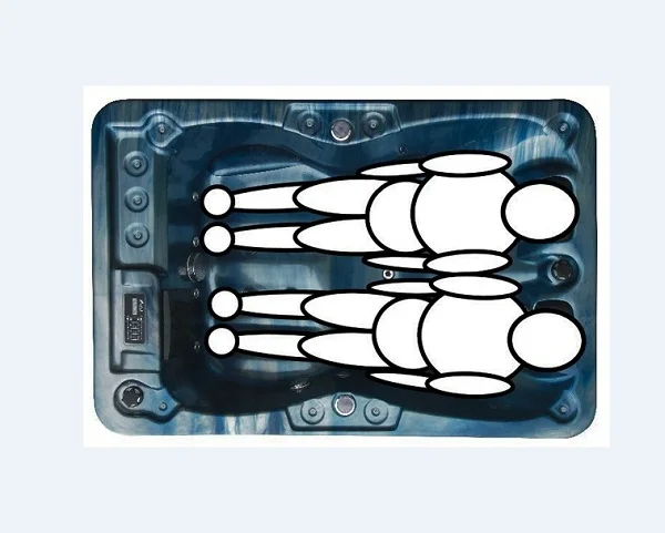 2 persons hot selling cost-effective spa tubs Portable spa luxury outdoor bathtub massage bathtub