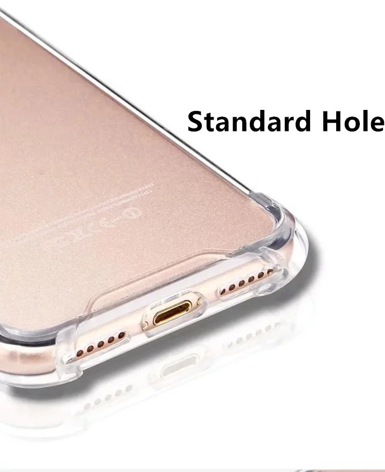 
Multi-color Transparent Case Phone Accessories TPU+Acrylic Cell Mobile Phone Case for iPhone 