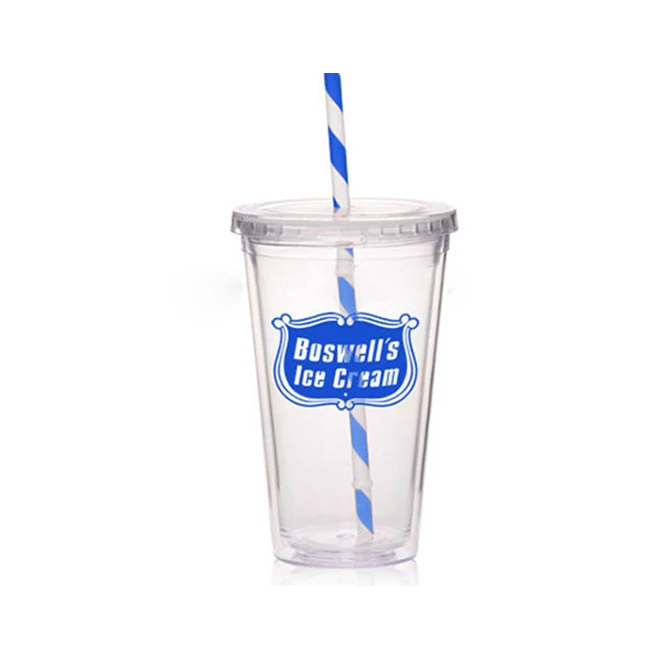 
Designed insulated straw plastic tumbler cup with lids 