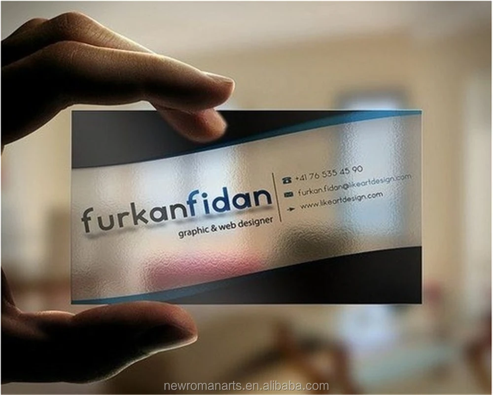 Custom thickness two-sided printing business card plastic PVC business cards printing visit card printing