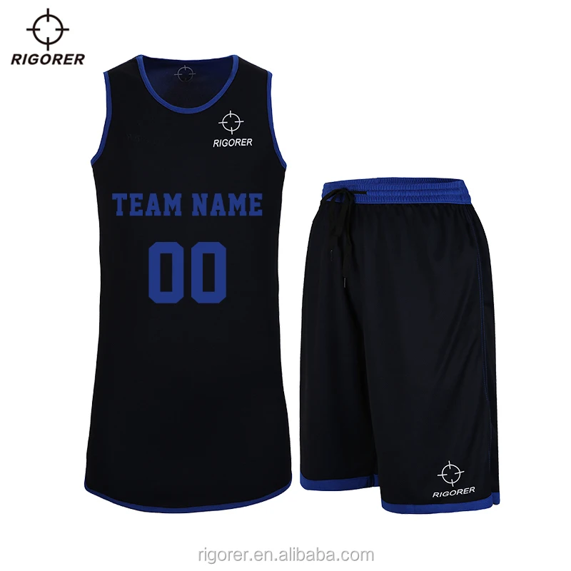 Basketball Reversible Jersey Uniforms by 2 Sides Wear Customized College Basketball Jersey