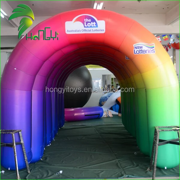 Promotional Custom Finish line Balloon Inflatable Arch with LOGO