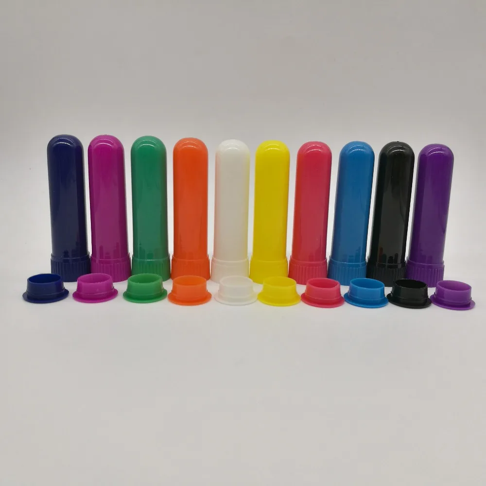 Factory Price Plastic Blank Nasal Inhaler sticks Essential Oil inhaler tube bottle with high quality wicks