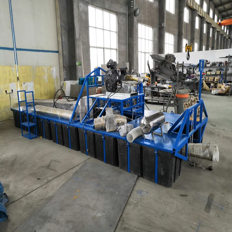 8 inch gold ship Factory direct sale gold dredge pontoons diamond dredge gold panning equipment dredge