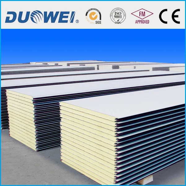 Duowei 50mm PIR Polyurethane Sandwich Panel Cladding