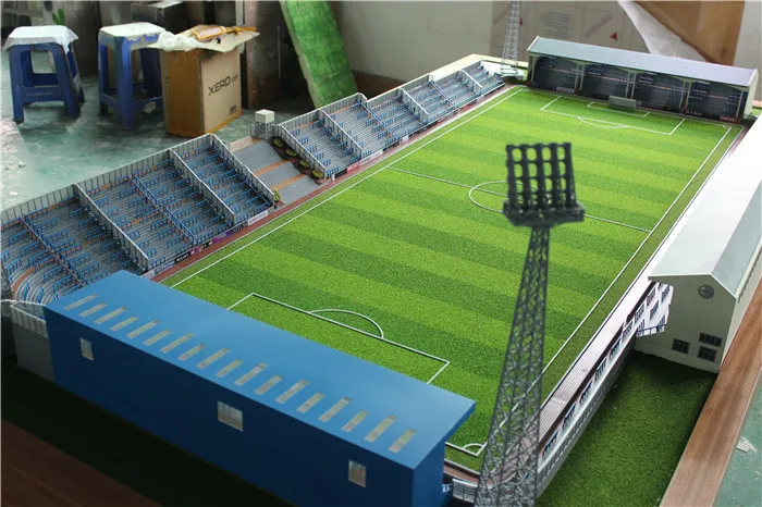 
Guangzhou model making Gold stone stadium model in England for layout/sale 