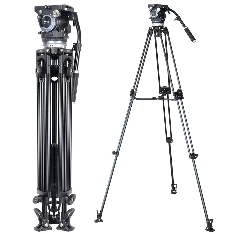 XILETU XMV-30 Professional Aluminum panoramic fluid damping head heavy duty dslr camera video tripod