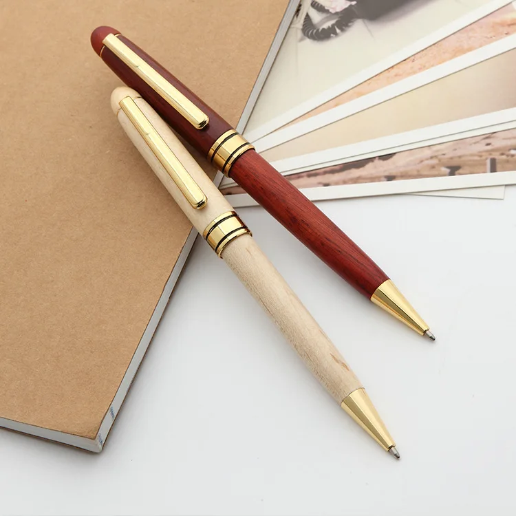 Custom wood material promotional cheap wood pen