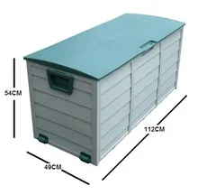 
Garden shed plastic storage box 290L Green plastic storage box 