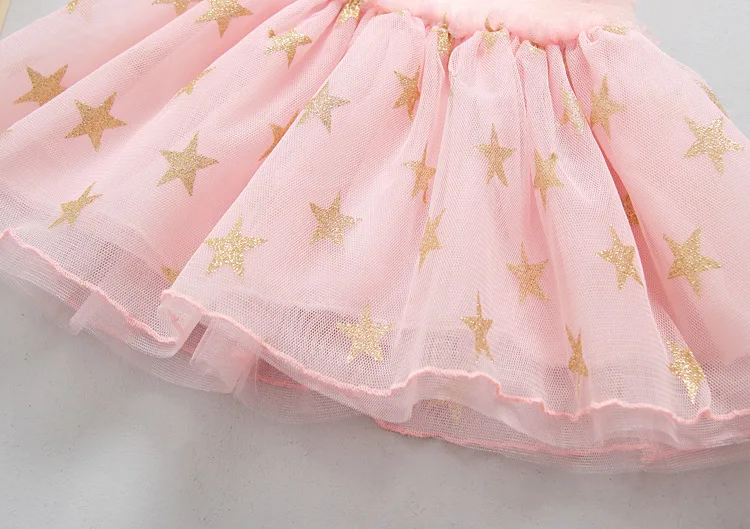 
Fashion Baby Girls Summer Tutu Skirts high quality Star Print Mesh Princess Girls Ballet Dancing Party Skirt 