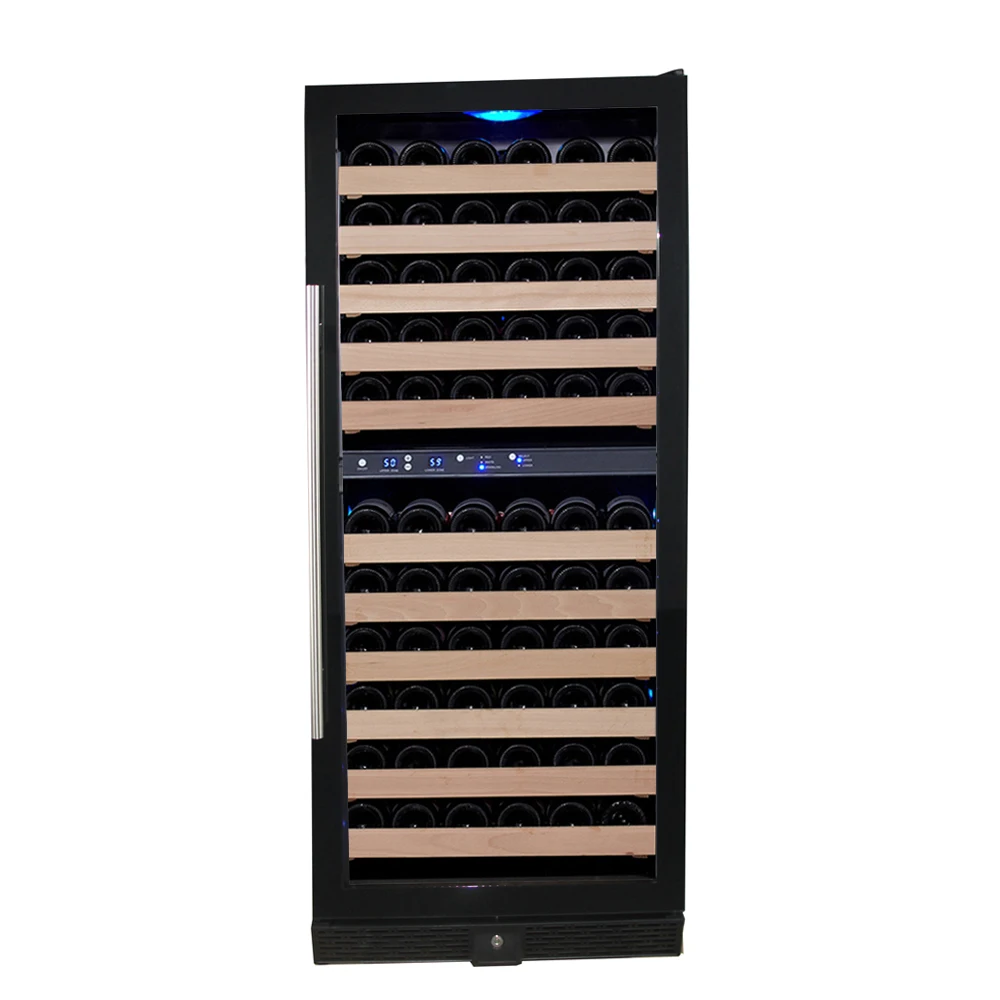 
111-Bottle humidity control built-in portable electric wine fridge wine cooler 
