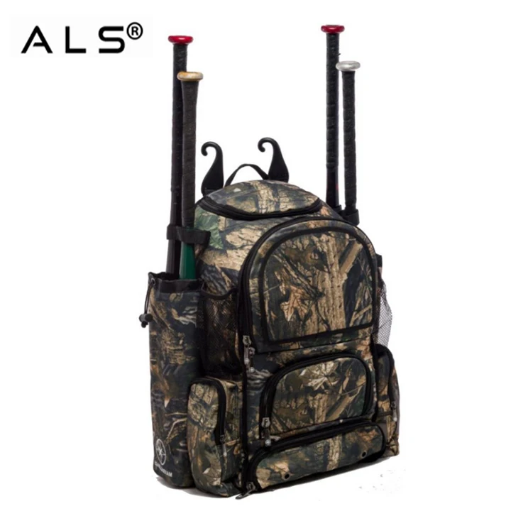 Maximum Storage Capacity Baseball Equipment Bag Baseball Backpack Softball Bag With External Helmet Holder For Outdoor Sports