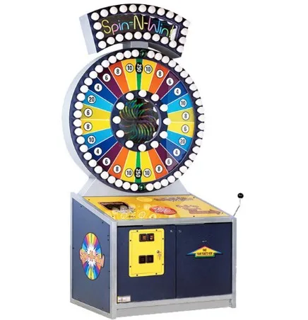Hotselling Spin N Win Coin Operated Arcade  Amusement Lottery Ticket Game Machine For Sale