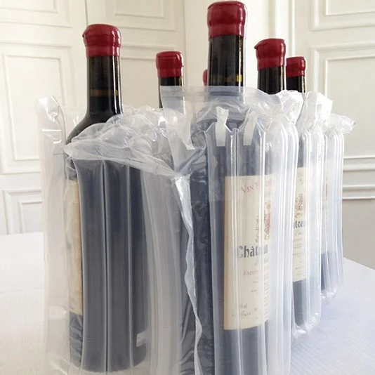 Cheap Price  Protective Wine Bottle Inflatable Air Column Bag Factory