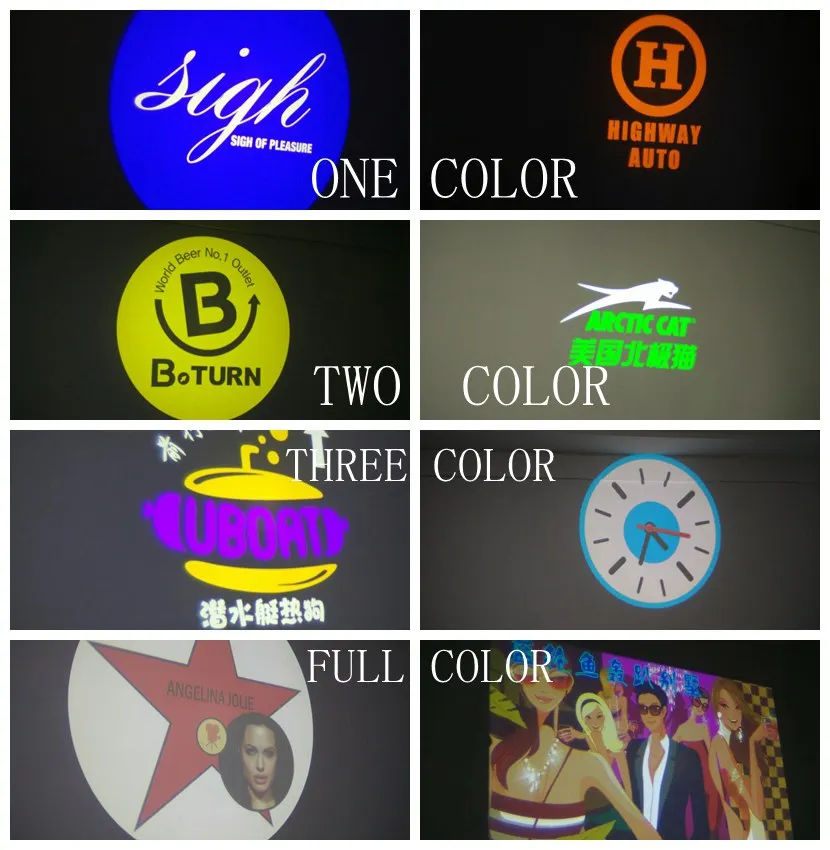 
2019 Hot sale latest design indoor advertise exhibit led logo projection light 