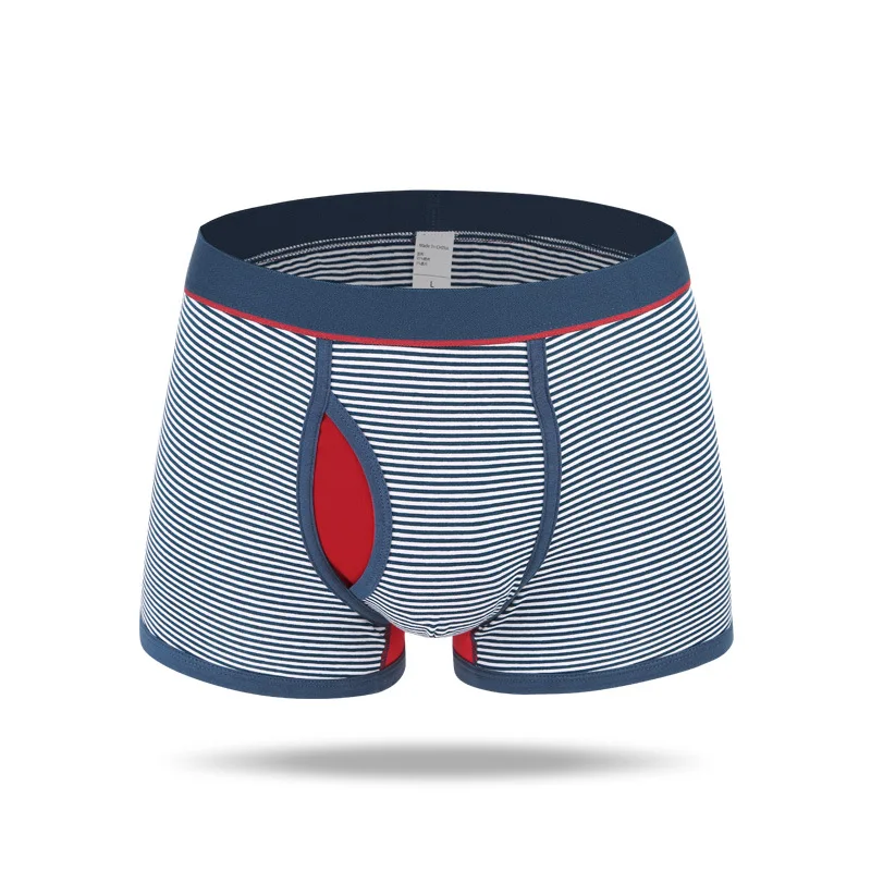 2019 Latest man underwear 95%cotton and 5%spandex mens stripe boxer briefs