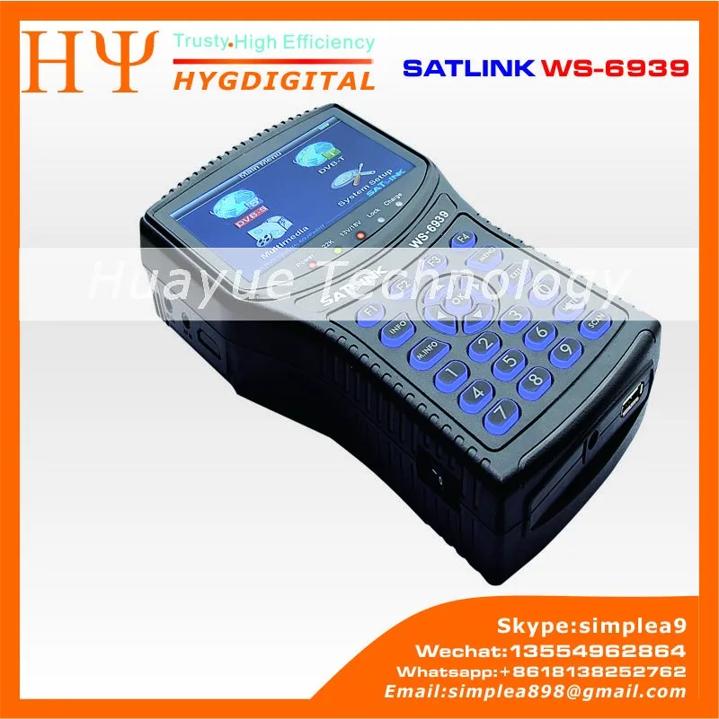 satlink ws6939 satlink WS-6939 dvb-s&dvb-t combo satellite finder satlink ws-6939 satellite terrestrial signal finder meter