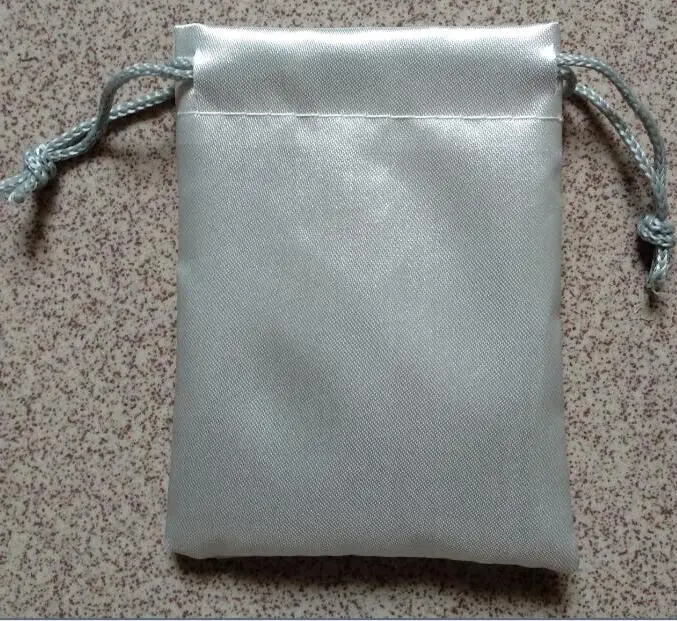 Оптовая продажа на заказ 8*13 дюймов Подарочная сумка для ювелирных изделий атласная шнурке шелковая волос