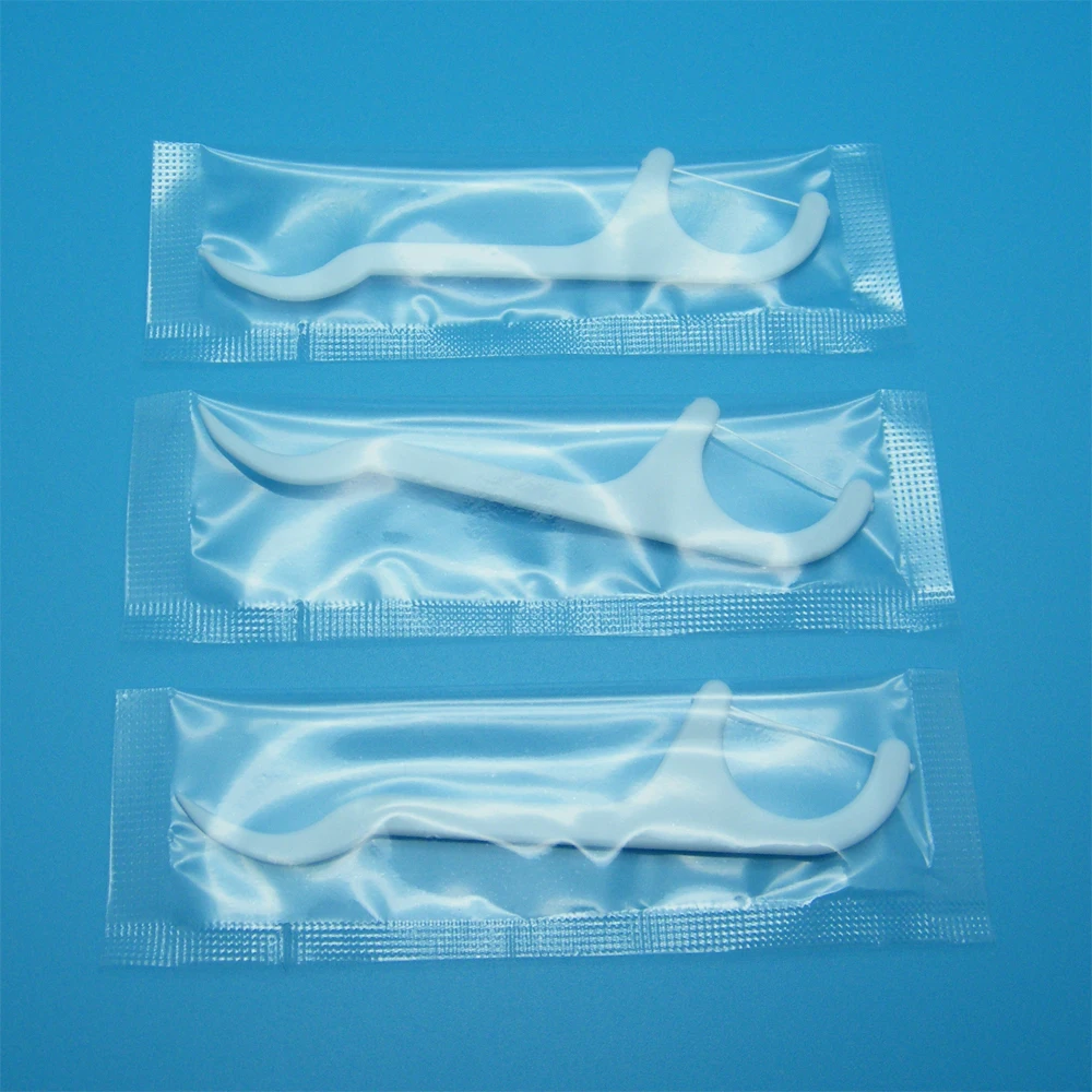 CPA09-I-01 Manufacturer UHMWPE thread FDA registered dental floss picks individually wrapped floss pick