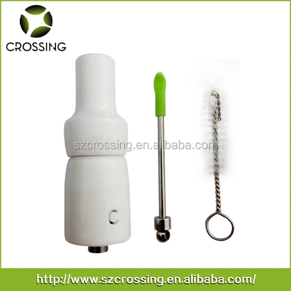 Wholesale Crossing DC dry herb ceramic atomizer no wick no coil ceramic heating chamber weed vaporizer for dry herb. accept OEM.