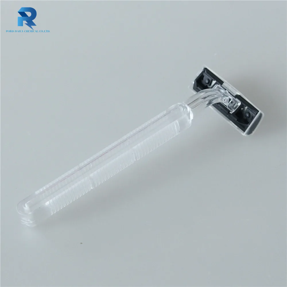 
Высококачественная одноразовая бритва с двойным лезвием и прозрачной ручкой 