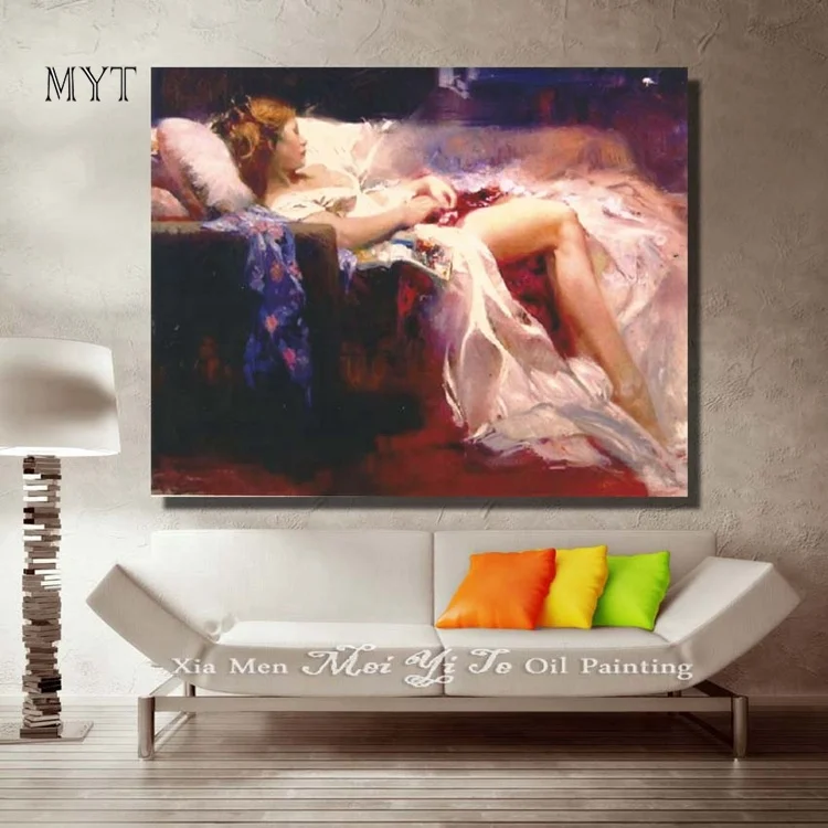 
 MYT Сексуальная китайская девушка Обнаженная женщина живопись голые девушки стена холст искусство Декор  