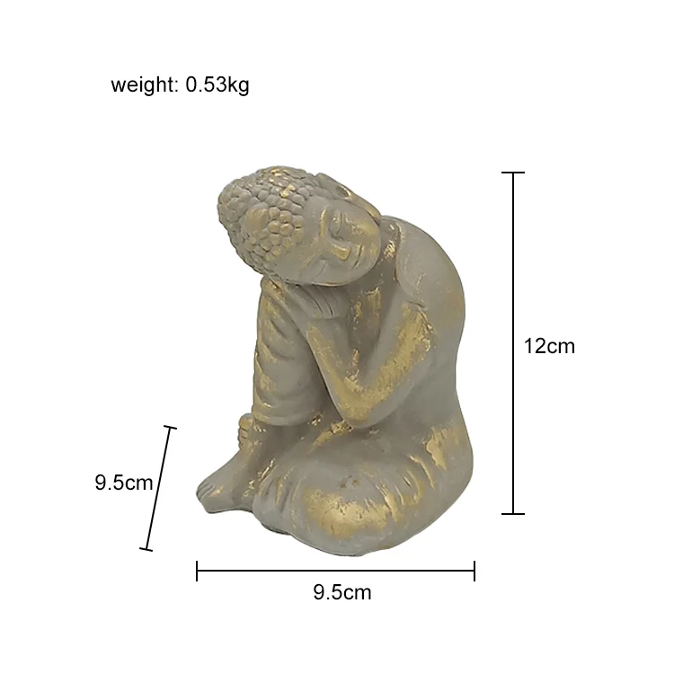 Custom Handmade Decorative cement clay  buddha statues garden buddha india