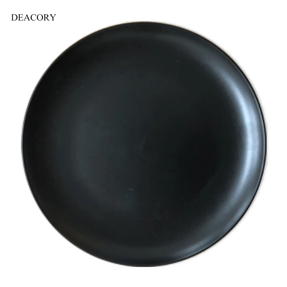 Wholesale black stoneware ceramic plate sets for wedding rental