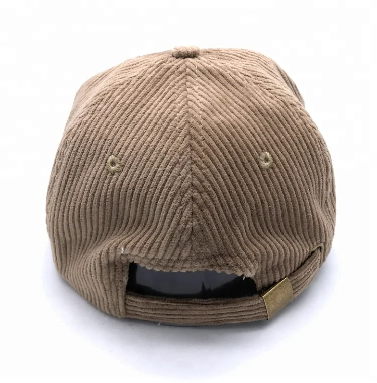 customize flat bill low profile unstructured corduroy snapback hat