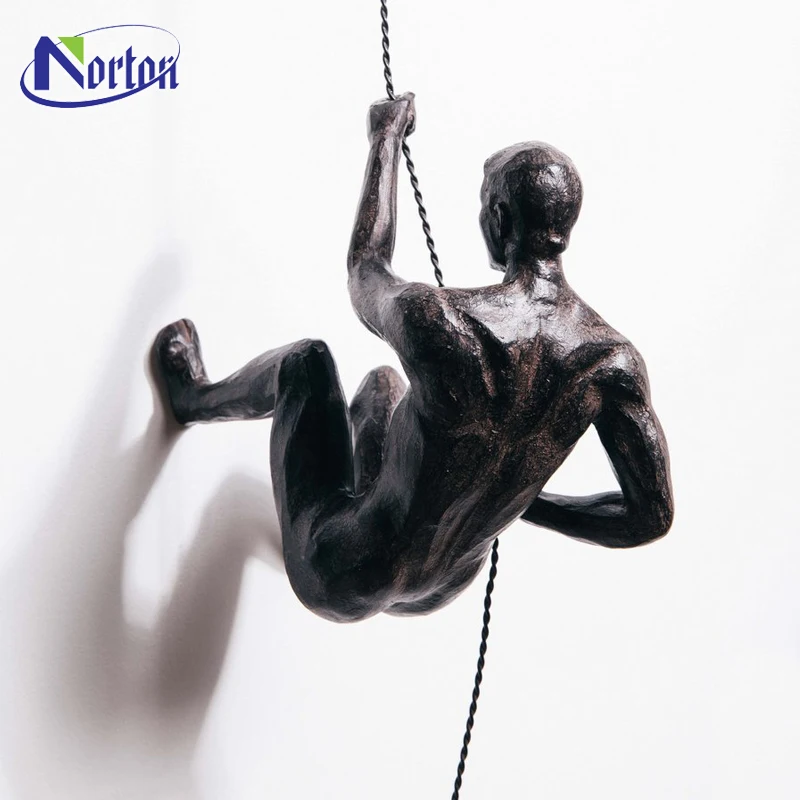 Металлическая 3d Художественная интерьерная декоративная Бронзовая статуя медная подвесная металлическая Мужская настенная скульптура